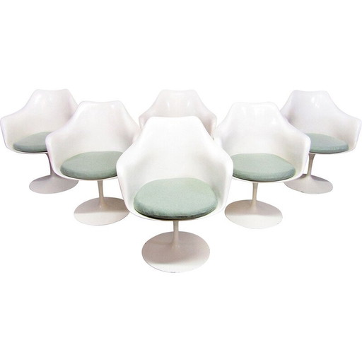 Vintage "Tulip" eetset in Rio palissander van Eero Saarinen voor Knoll, 1970