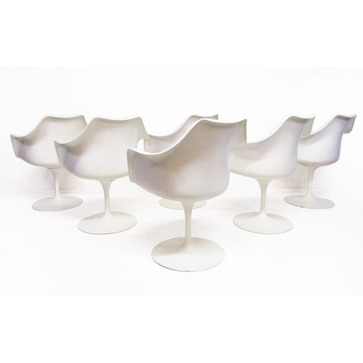 Vintage "Tulip" eetset in Rio palissander van Eero Saarinen voor Knoll, 1970