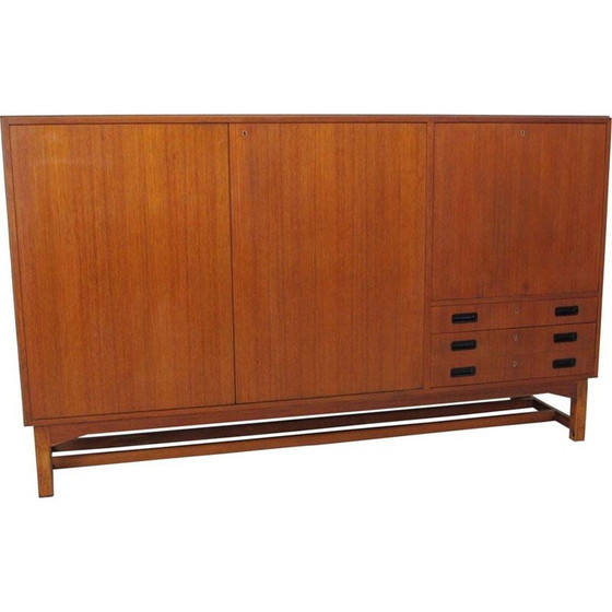 Image 1 of Vintage teakhouten dressoir van Bodafors, Zweden 1960