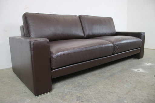 Designbank Rolf Benz Ego Couch driezits antraciet chroom