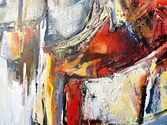 Image 1 of Wim Vellekoop  -  Abstract expressionistisch schilderij