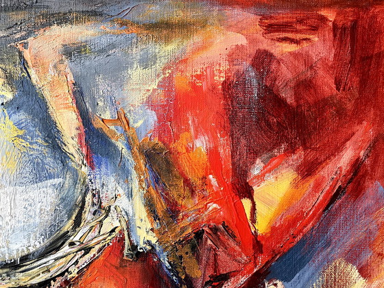 Image 1 of Wim Vellekoop  -  Abstract expressionistisch schilderij