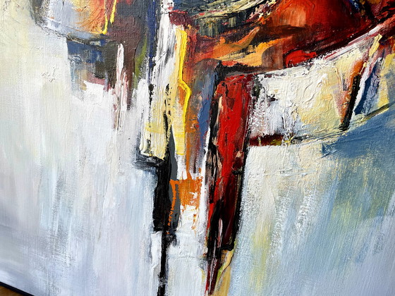 Image 1 of Wim Vellekoop  -  Abstract expressionistisch schilderij