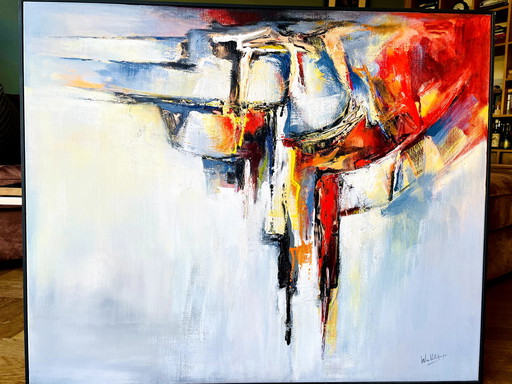 Wim Vellekoop  -  Abstract expressionistisch schilderij