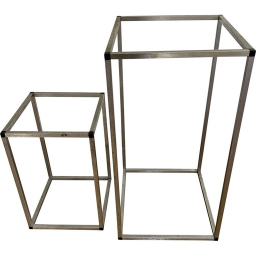 Paar vintage verzilverde scelettes