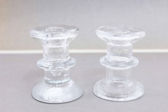 Image 1 of Glazen kandelaar Sarpaneva voor Iittala