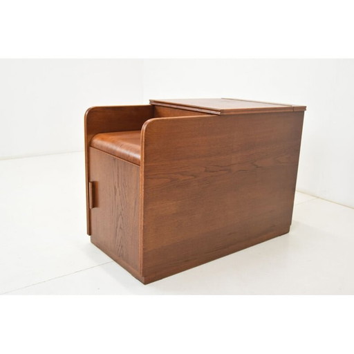 Vintage art deco houten doos, Tsjechoslowakije 1940