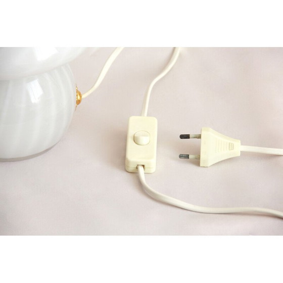 Image 1 of Vintage Gardenia Swirl Murano glazen paddestoel lamp, Italië 1970