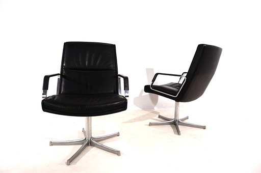 Set van 2 FK711 bureaustoelen van Preben Fabricius/Jørgen Kastholm voor Walter Knoll