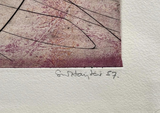 Image 1 of Stanley William Hayter. Engels, 1901 - 1988. Boten 1957, Gravure. Ets, 2/5