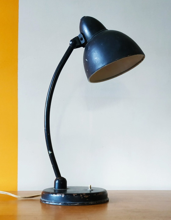 Image 1 of 1930 tafellamp toegeschreven aan de gebroeders Jacob in Zwickau Bauhaus stijl