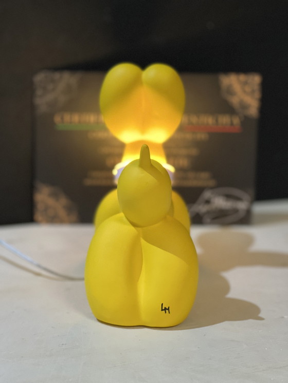 Image 1 of Hond Ballon Gele Ring Led Lamp Home Decoratie