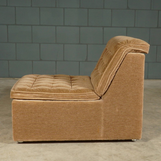 Image 1 of Midcentury Modulaire Stoffen Hoekbank – Jaren 60