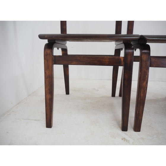 Image 1 of Set van 4 mid century eetkamerstoelen van Ludvík Volák, Tsjecho-Slowakije 1960