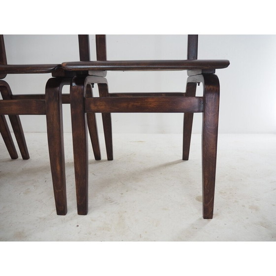 Image 1 of Set van 4 mid century eetkamerstoelen van Ludvík Volák, Tsjecho-Slowakije 1960