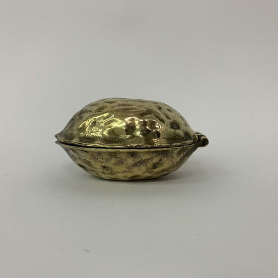 Image 1 of Vintage walnootvormige messing notenkraker, 1970