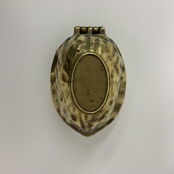 Image 1 of Vintage walnootvormige messing notenkraker, 1970