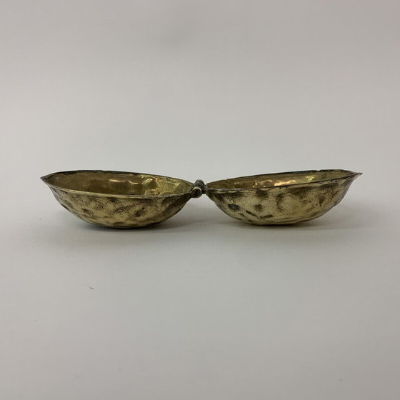 Image 1 of Vintage walnootvormige messing notenkraker, 1970