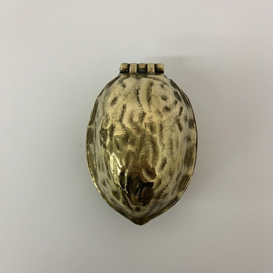 Image 1 of Vintage walnootvormige messing notenkraker, 1970