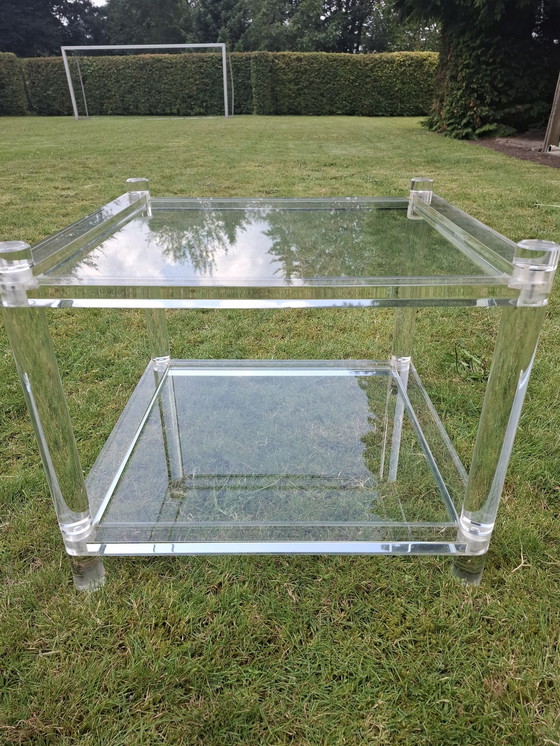 Image 1 of Lucite, Plexiglas Tafeltje