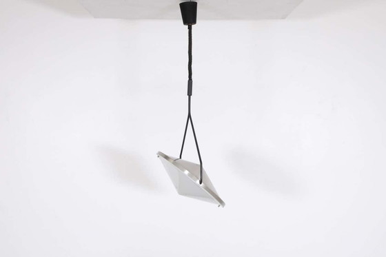 Image 1 of Aluminium en plexiglas Raak 'Kompas' Plafondlamp