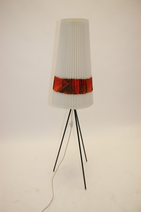 Image 1 of Aro Leuchten Staande lamp met orginele celluloide kap