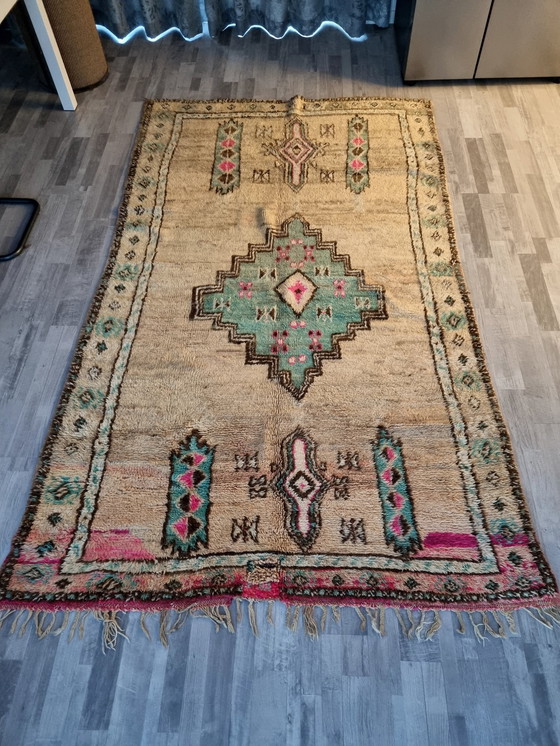 Image 1 of Marokkaans Vintage Tapijt Van Echt Wol 160X260 Cm