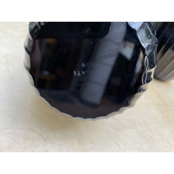 Image 1 of Paar vintage vazen Aria Black Renzo stellon van Salvatia murano, 2009
