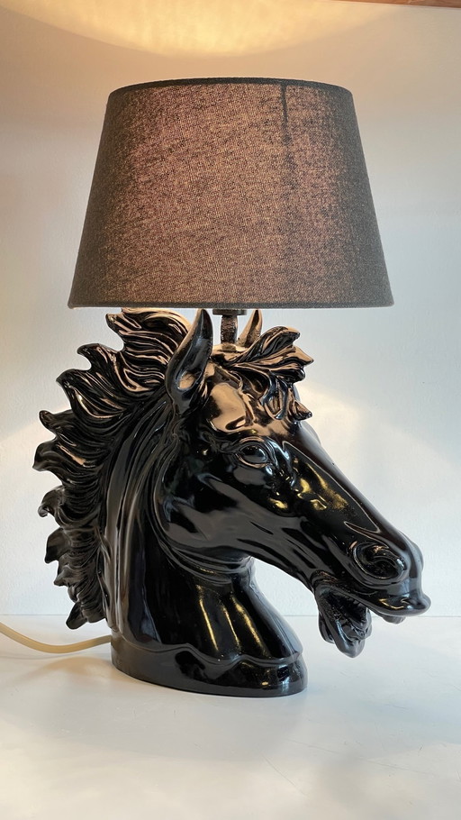 Lampe Cheval Années 80 Par Codico Straatsburg Frankrijk