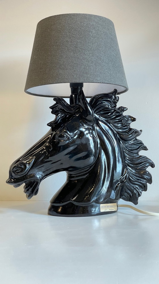 Image 1 of Lampe Cheval Années 80 Par Codico Straatsburg Frankrijk