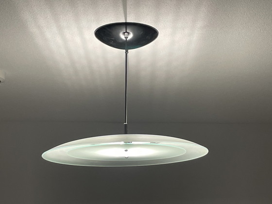 Image 1 of Vintage hanglamp mat glas