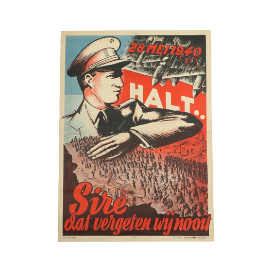 Image 1 of Militaria Affiche 28 Mei 1940