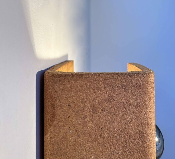 Image 1 of Wandlamp in Chamotte Aarde van Guy Bareff - Frankrijk 1970
