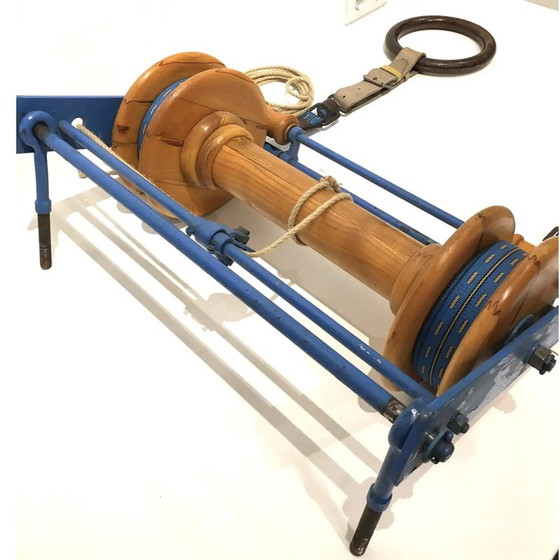 Image 1 of Vintage houten gymnastiekringen, Tsjecho-Slowakije 1940