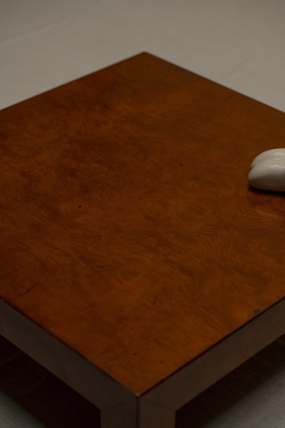 Image 1 of Burl Hout Vintage Salontafel 1970S