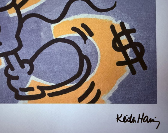 Image 1 of Keith Haring: “Andy Mouse”. 10/200. Lithografie, Gesigneerd. 