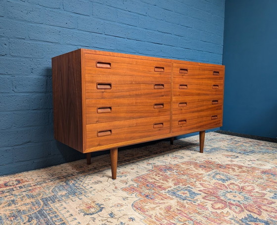 Image 1 of Vintage Dubbele Ladekast Uit De Jaren '60, Deens Design Van Hundevad