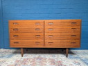 Vintage Dubbele Ladekast Uit De Jaren '60, Deens Design Van Hundevad