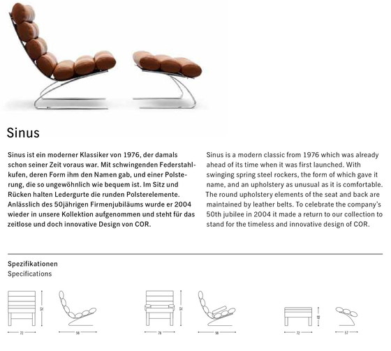 Image 1 of Cor Sinus lounge chair met armleuningen