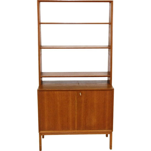 Vintage teakhouten boekenkast, Zweden 1960