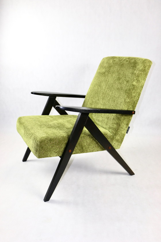 Image 1 of Vintage Olijfgroene Model B-310 Fauteuil, 1970S - Set van 2 Fauteuils