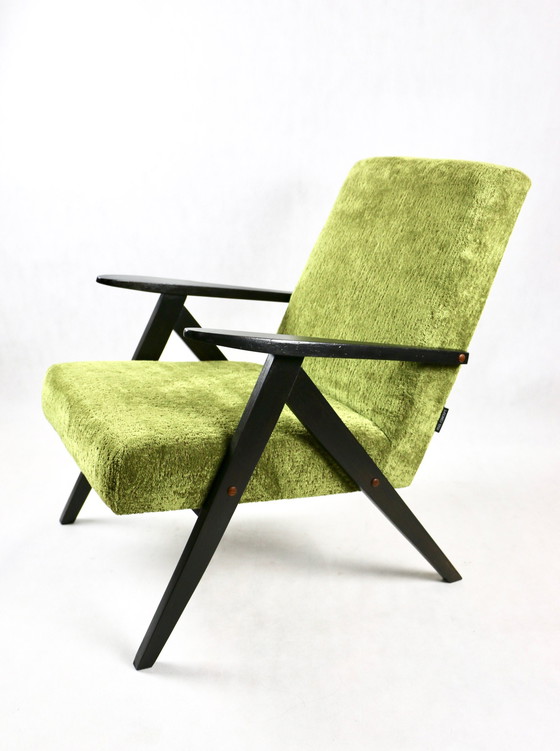 Image 1 of Vintage Olijfgroene Model B-310 Fauteuil, 1970S - Set van 2 Fauteuils