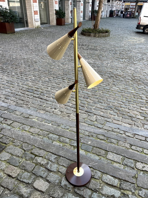 Een Amerikaanse staande lamp, door Lightolier, jaren 1950