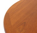 Ronde verlengbare eettafel Krailling Deens design vintage