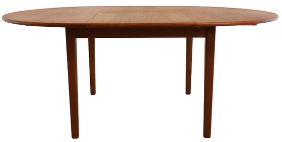 Image 1 of Ronde verlengbare eettafel Krailling Deens design vintage