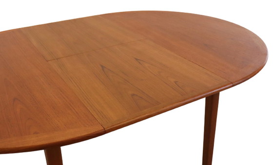 Image 1 of Ronde verlengbare eettafel Krailling Deens design vintage