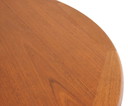 Ronde verlengbare eettafel Krailling Deens design vintage