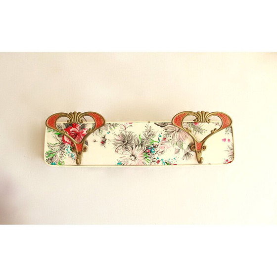Image 1 of Vintage gebloemde kapstok Fiore, Italië 1960