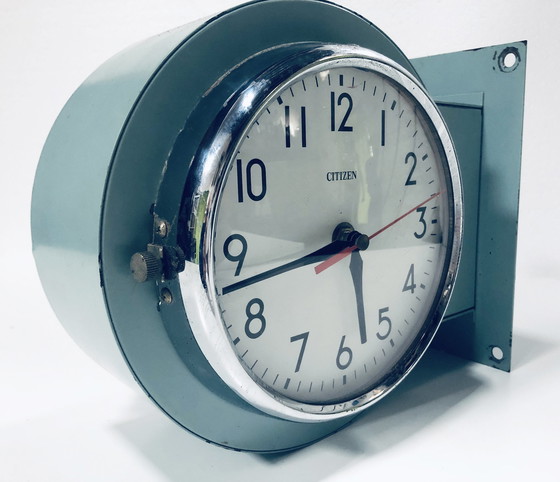 Image 1 of Vintage Recto-Verso Klok - Militaire Marine - Citizen 2221 - 1980