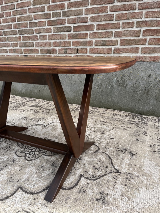 Image 1 of Vintage Mid Century Salontafel Met Palissander Blad